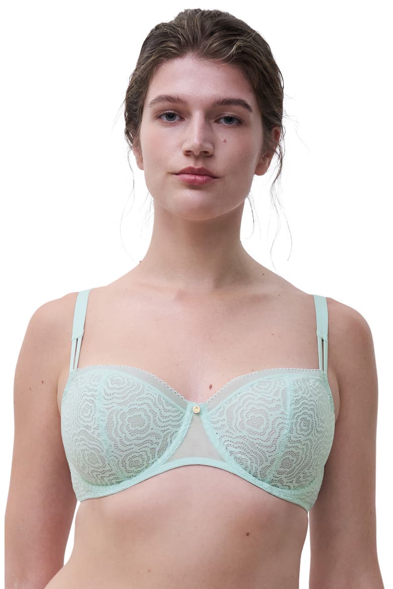C Jolie Underwire Demi Bra, Alternate, color, PEPPERMINT