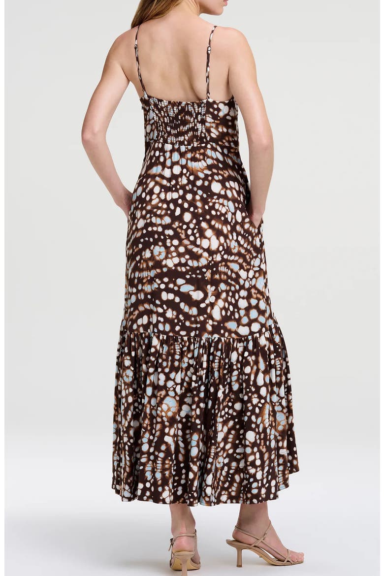 Lindsey Print Ruched Dress, Alternate, color, GANACHE MULTI