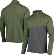 LEVELWEAR Men's Levelwear Olive Chicago White Sox Delta Pursue Quarter-Zip Jacket
