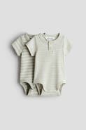 H&M 2-pack Henley Bodysuits