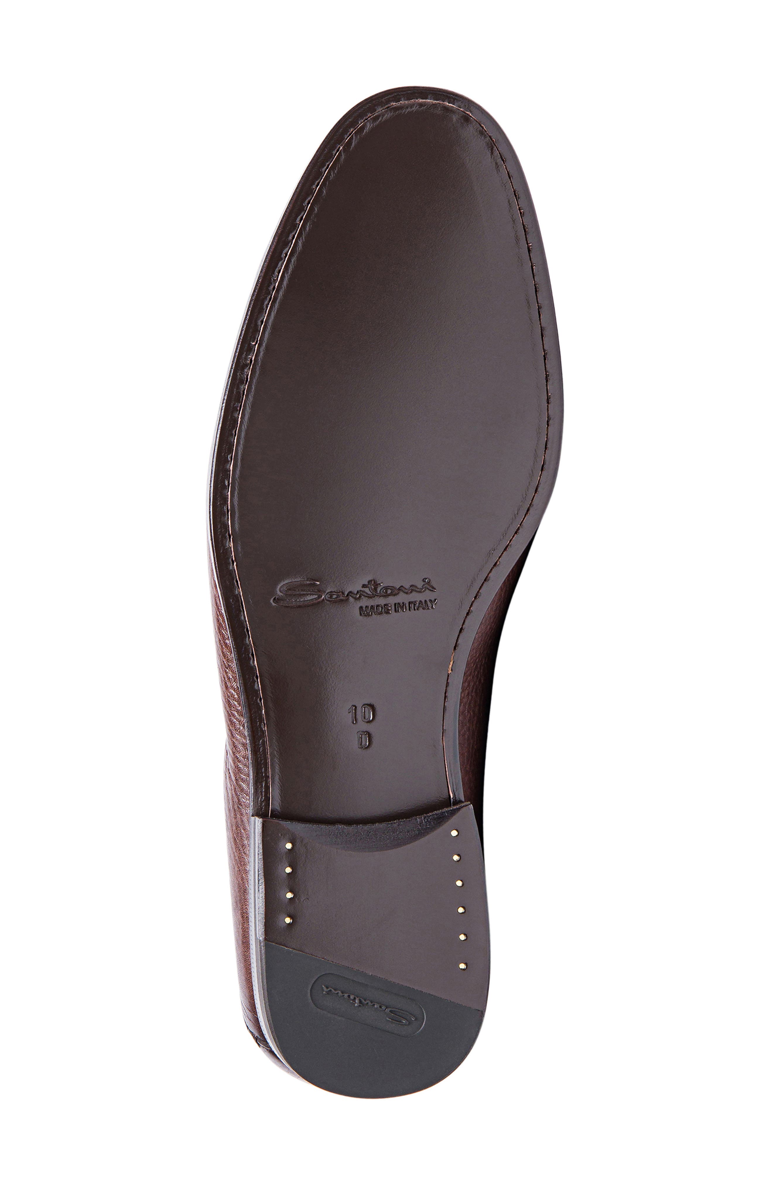 Santoni Paine Loafer, Alternate, color, Dark Brown-T50