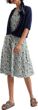 Seasalt Cornwall April Stretch Organic Cotton Fit & Flare Dress