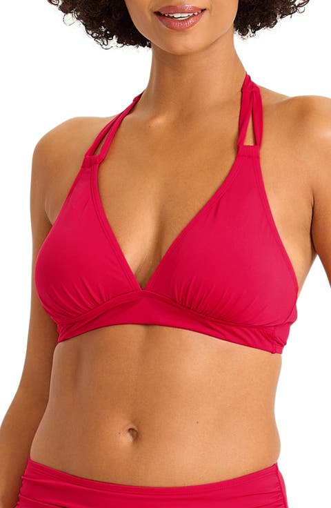 Double Strap Halter Bikini Top