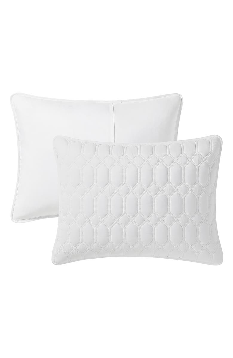 VCNY HOME Diamond 3-Piece Quilt Set, Alternate, color, White