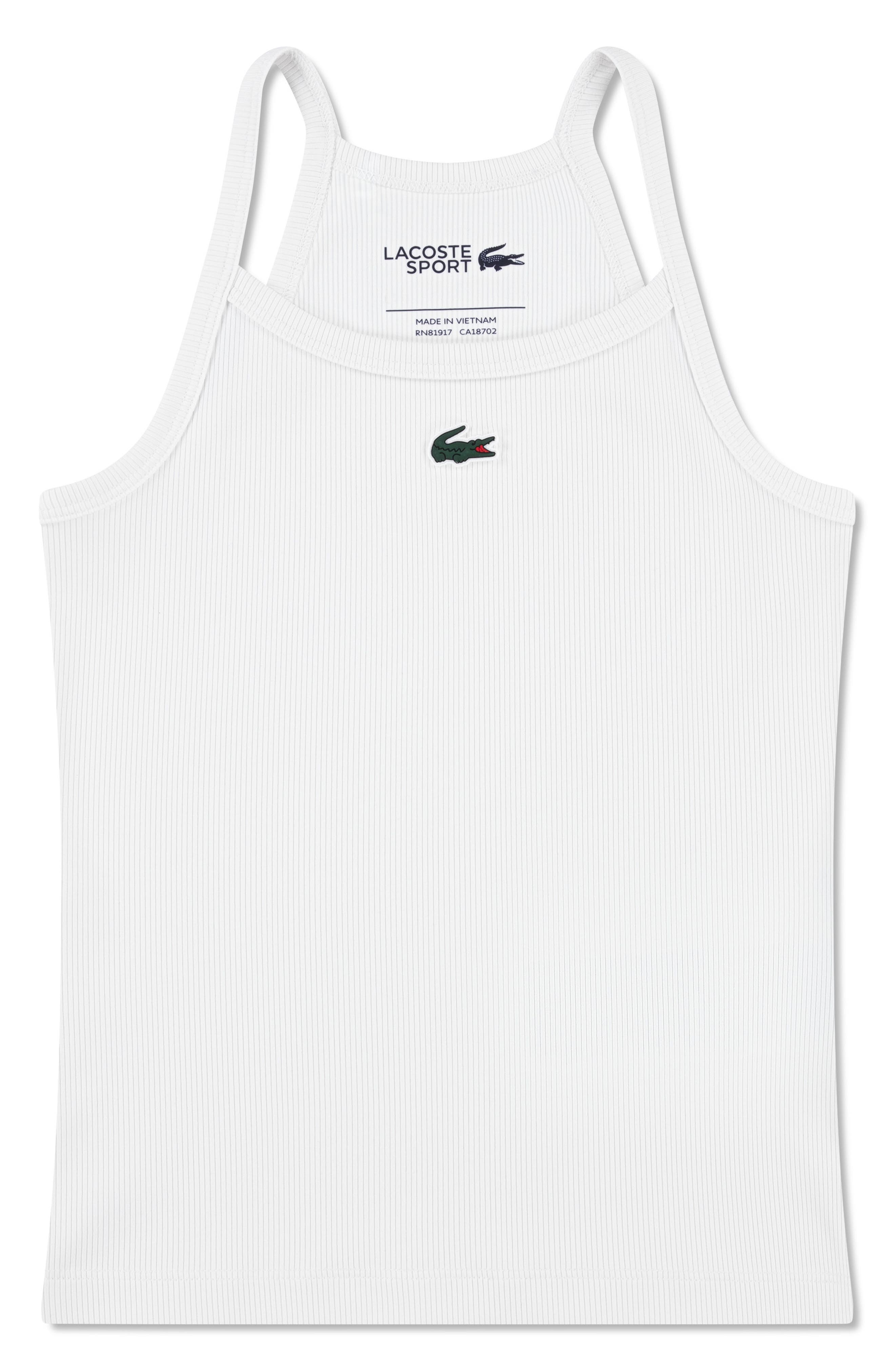 Lacoste Kids' Logo Rib Tank