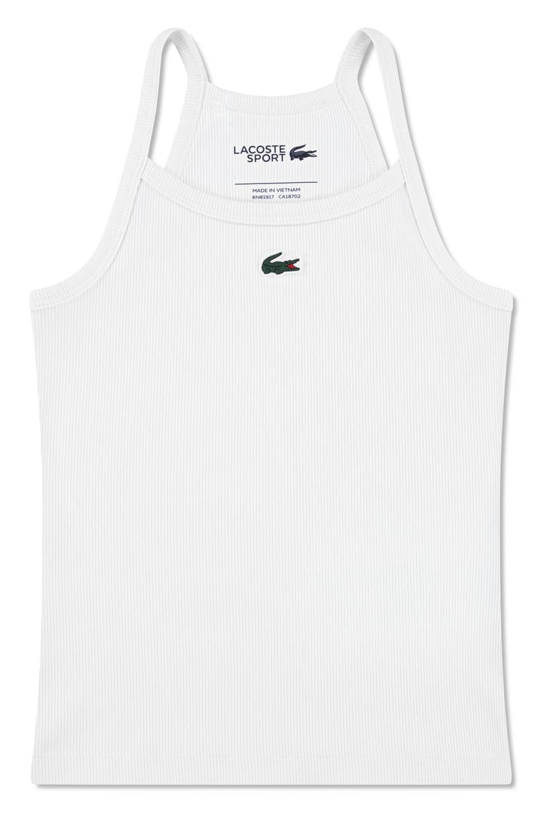 Kids' Logo Rib Tank, Main, color, BLANC