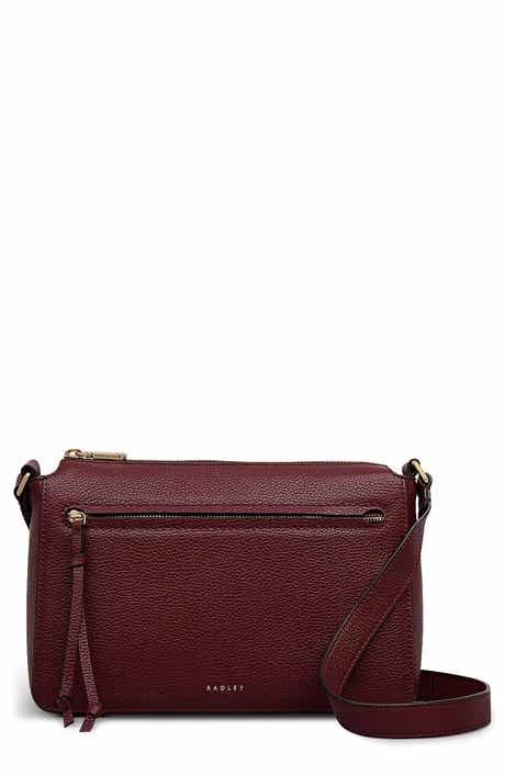 Fountain Park Pebbled Leather Crossbody Bag