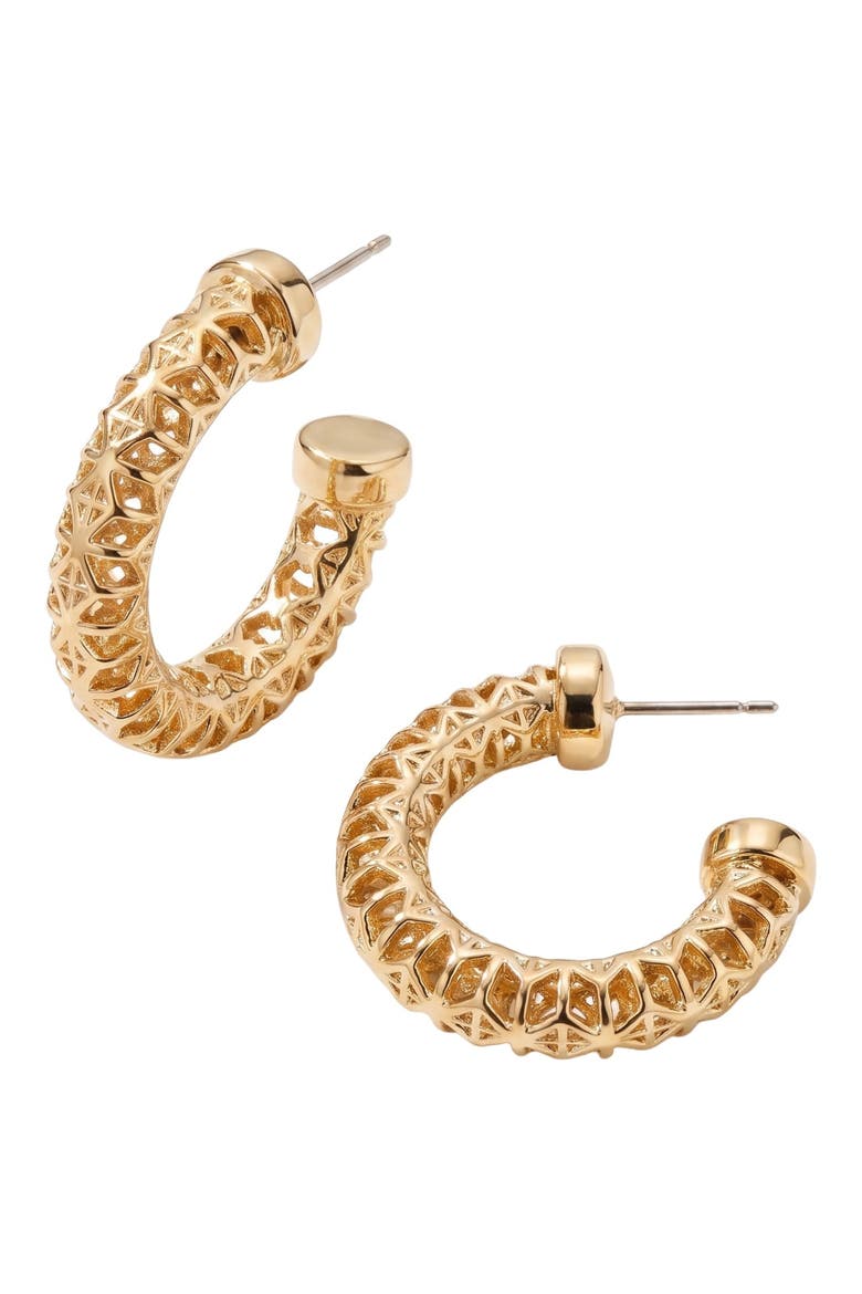 Hema Textured Hoops, Main, color, Gold