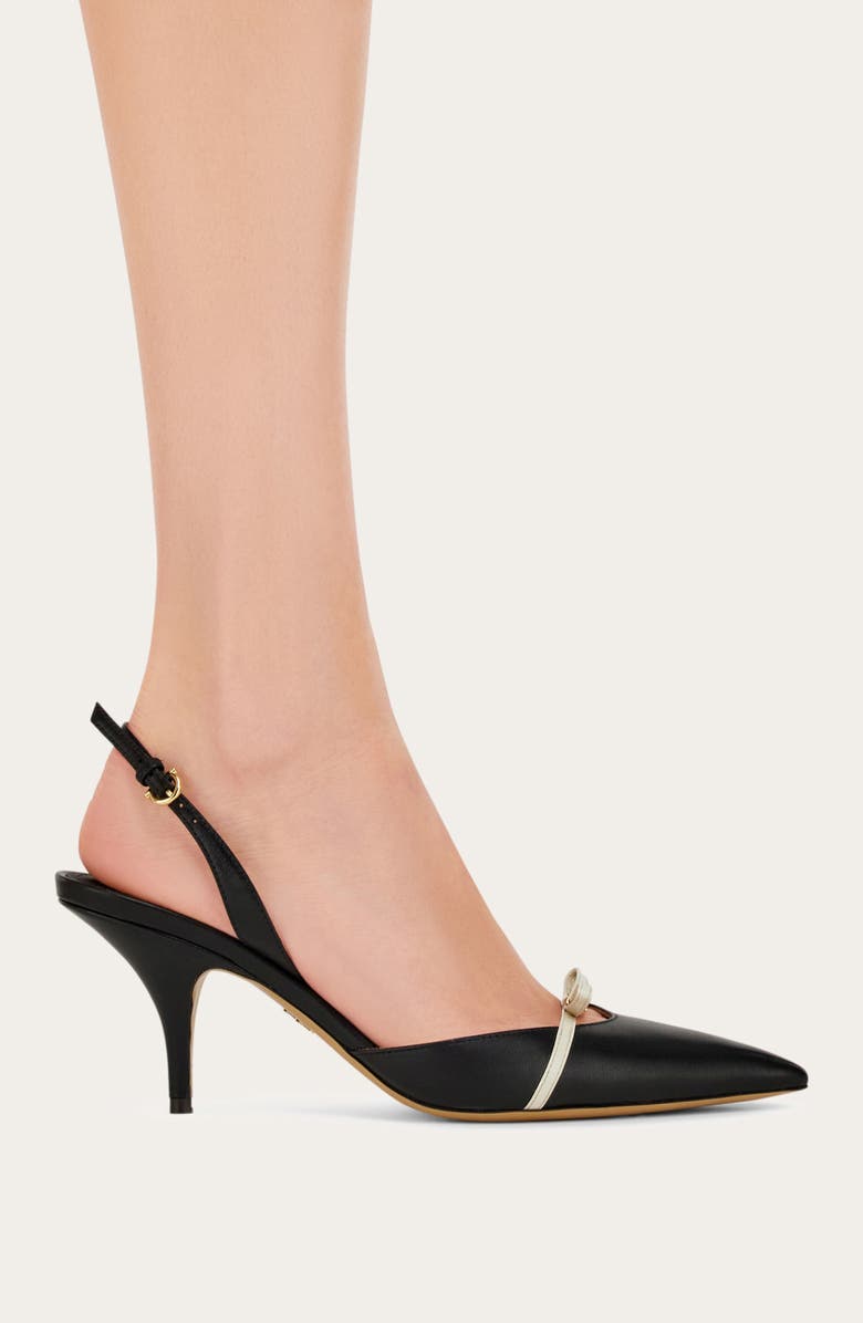 FERRAGAMO Gylla Pointed Toe Slingback Pump, Alternate, color, Nero