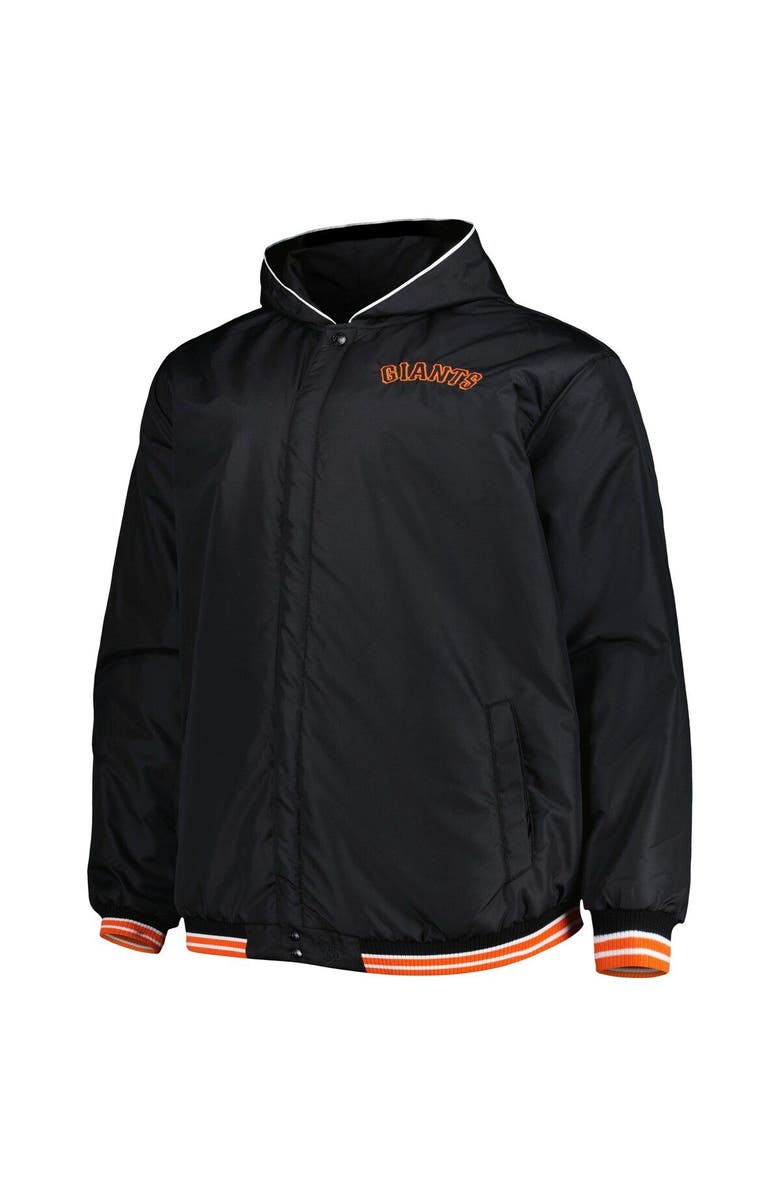 JH DESIGN Men's JH Design Black San Francisco Giants Reversible Fleece Full-Snap Hoodie Jacket, Alternate, color, Black