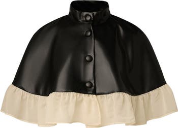 Ruffle Cropped Cape