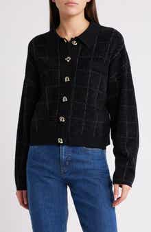 BOSS Fironia Metallic Plaid Jacket