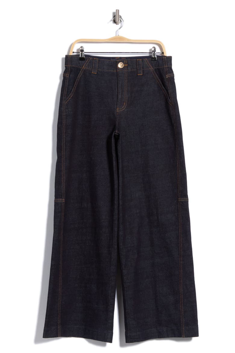 High Waist Wide Leg Jeans, Main, color, INDIGO