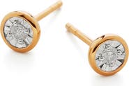 Monica Vinader Diamond Solitaire Stud Earrings
