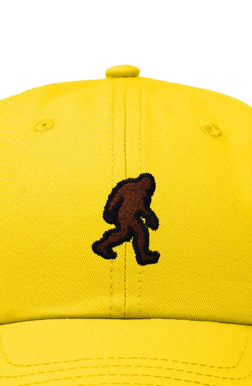 Dalix Sasquatch Embroidered Dad Hat In Gold