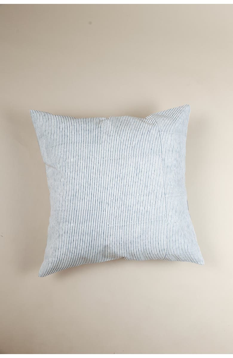 Ninéh Grey Bliss Block Print Pillow, Main, color, Grey