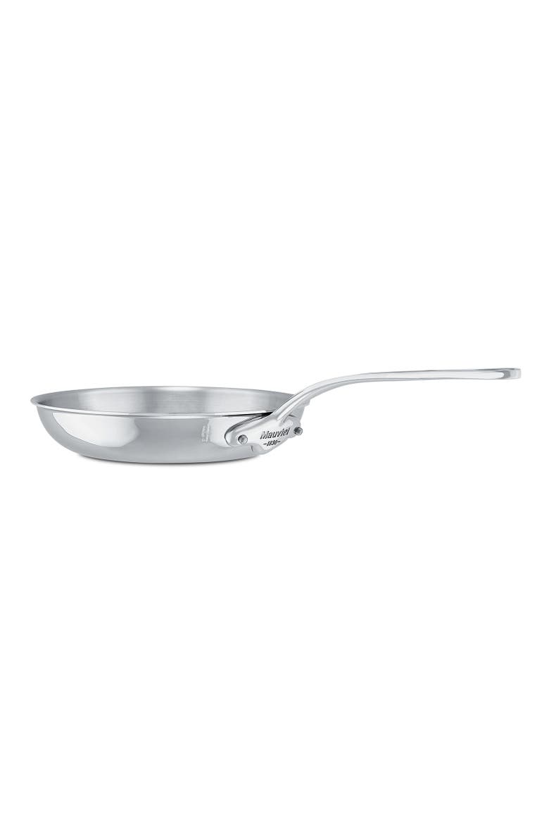 M'Cook 11.8 Inch Stainless Steel Round Frying Pan, Main, color, Silver