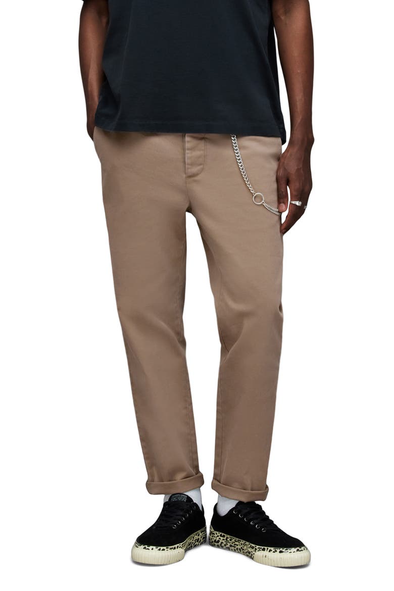 Walde Stretch Cotton Chinos, Main, color, MOORLAND BROWN