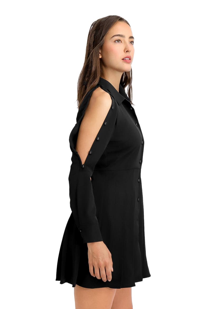 Boy Meets Girl Mini Dress, Alternate, color, Black