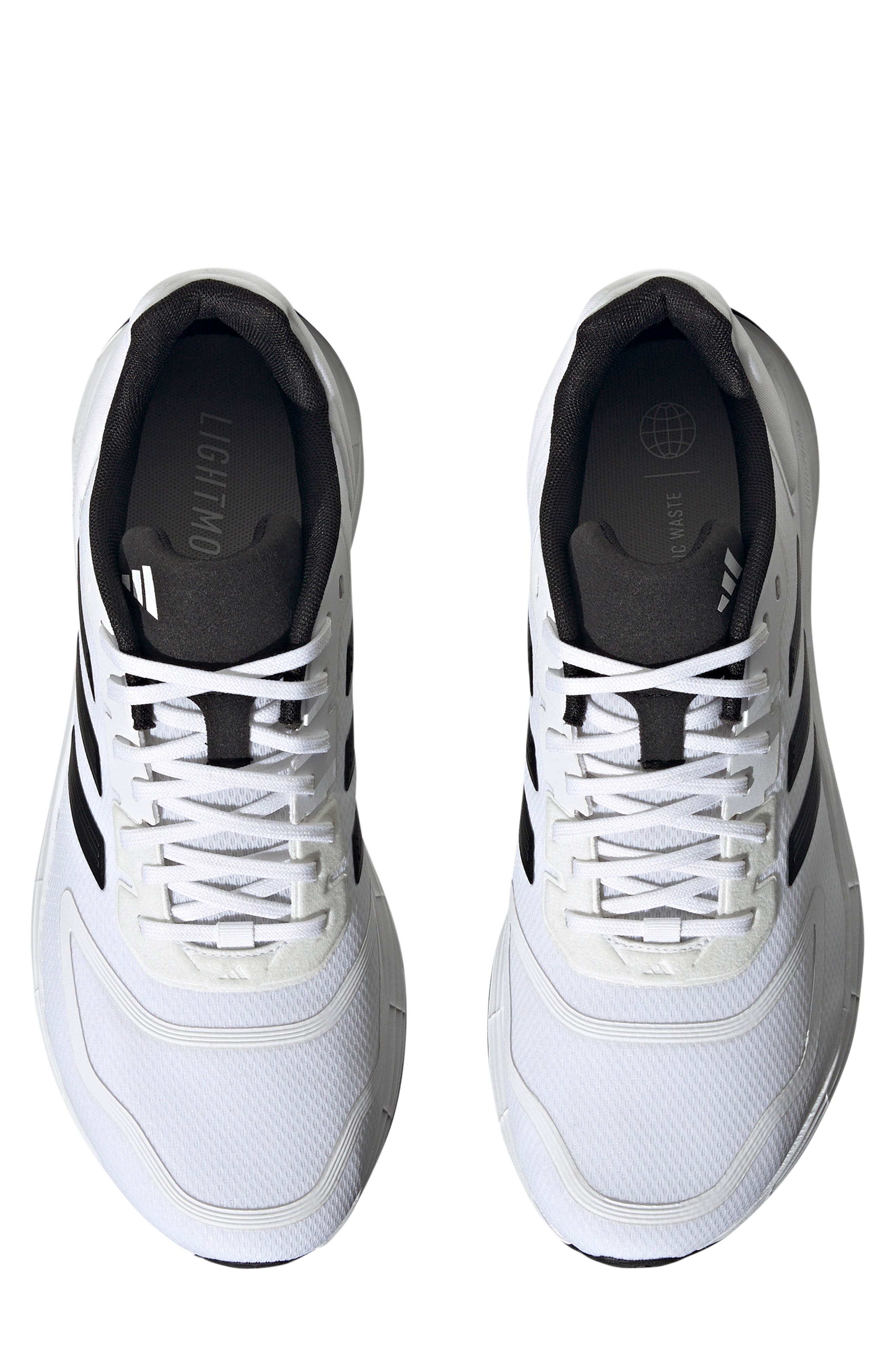 adidas Duramo 10 Sneaker, Alternate, color, White/ Black/ White