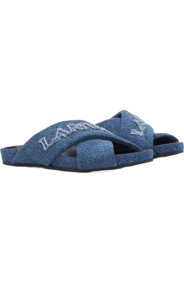 Lanvin TINKLE SANDALS IN DENIM, Alternate, color,