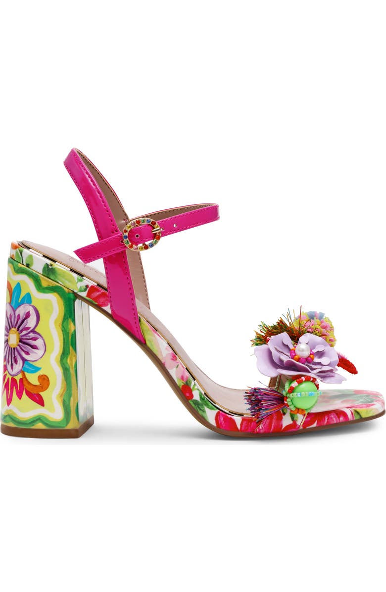Betsey Johnson Masen Ankle Strap Sandal, Alternate, color, Bright Multi
