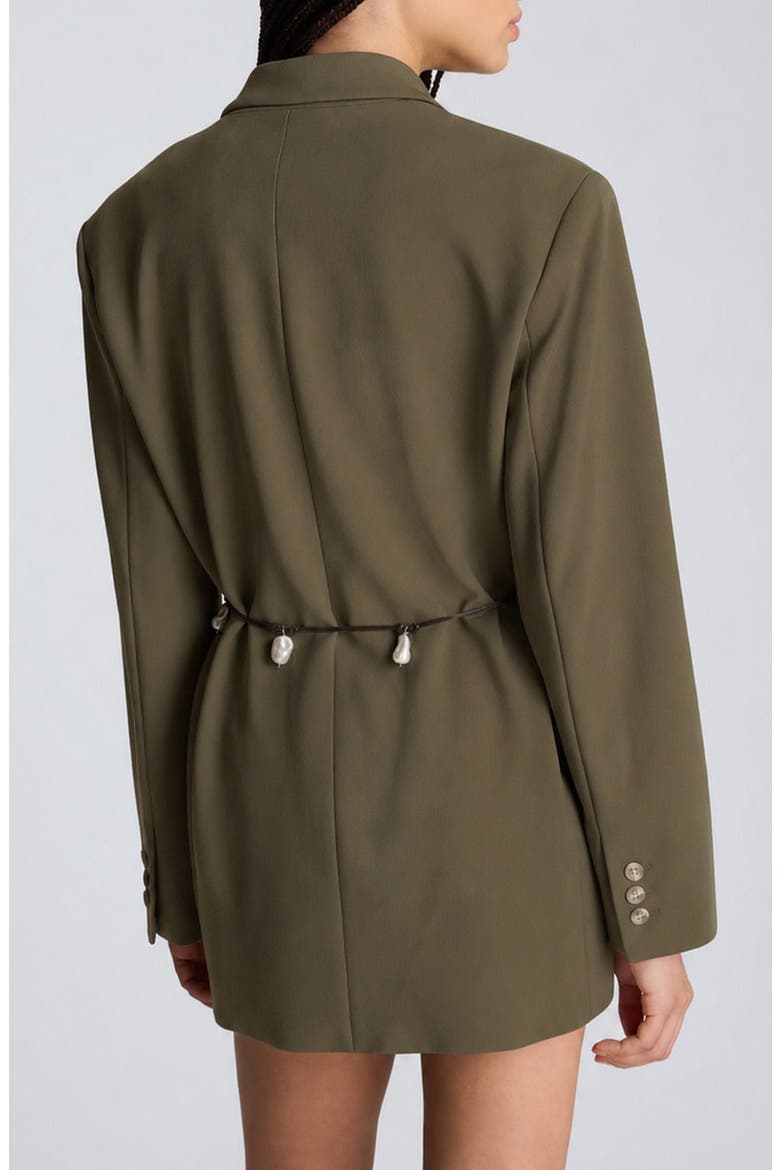 Two-Button Boyfriend Blazer, Alternate, color, TURTLE GREEN