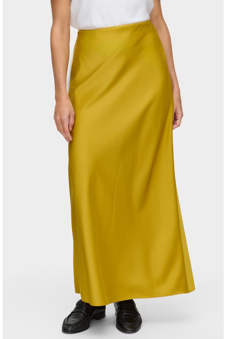 Harris Bias Cut Skirt, Main, color, MUSTARD
