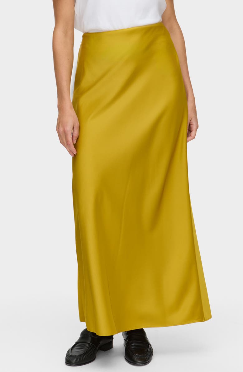 ALIGNE Harris Bias Cut Skirt, Main, color, Mustard