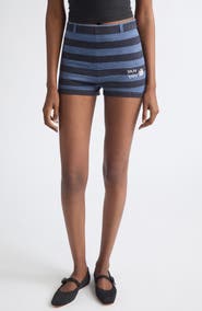 YanYan Daisy Linen Blend Sweater Shorts