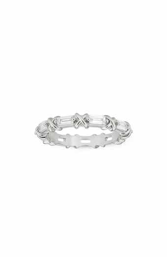 Baguette Cubic Zirconia X Eternity Band