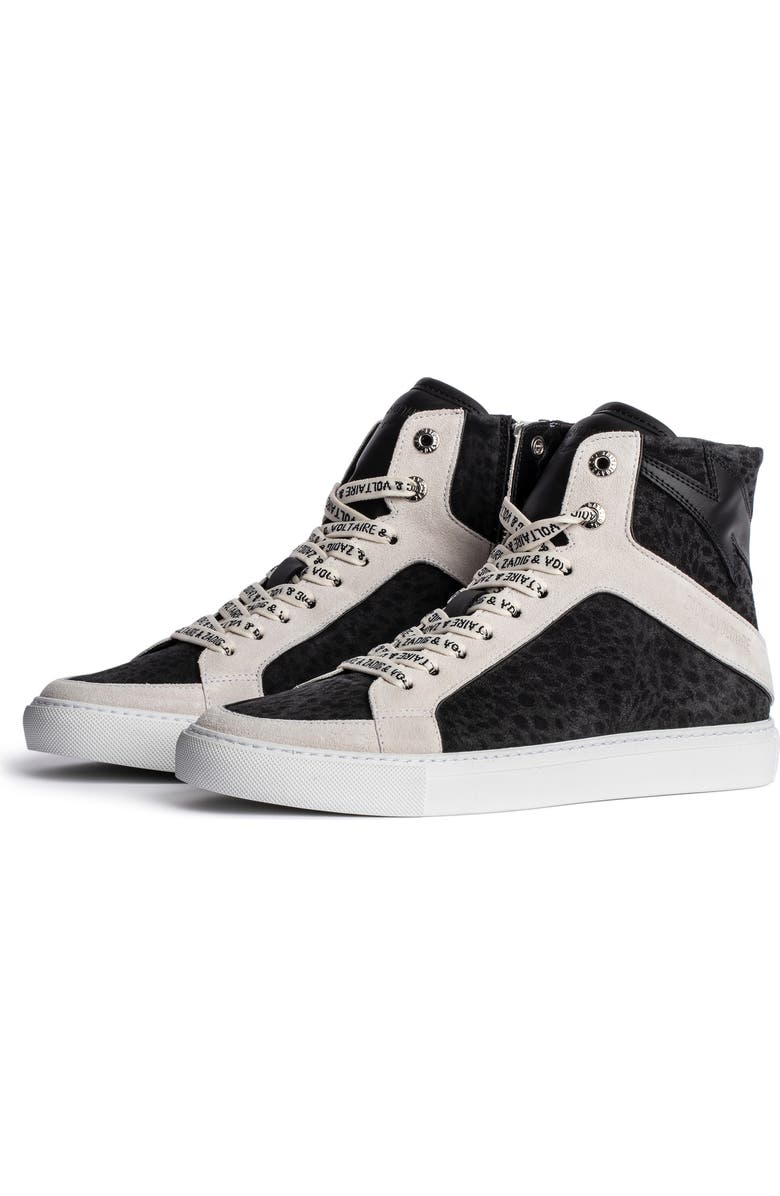 Zadig & Voltaire ZV1747 High Flash Sneaker, Main, color,