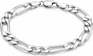 ARGENTO VIVO Men's Figaro Chain Bracelet