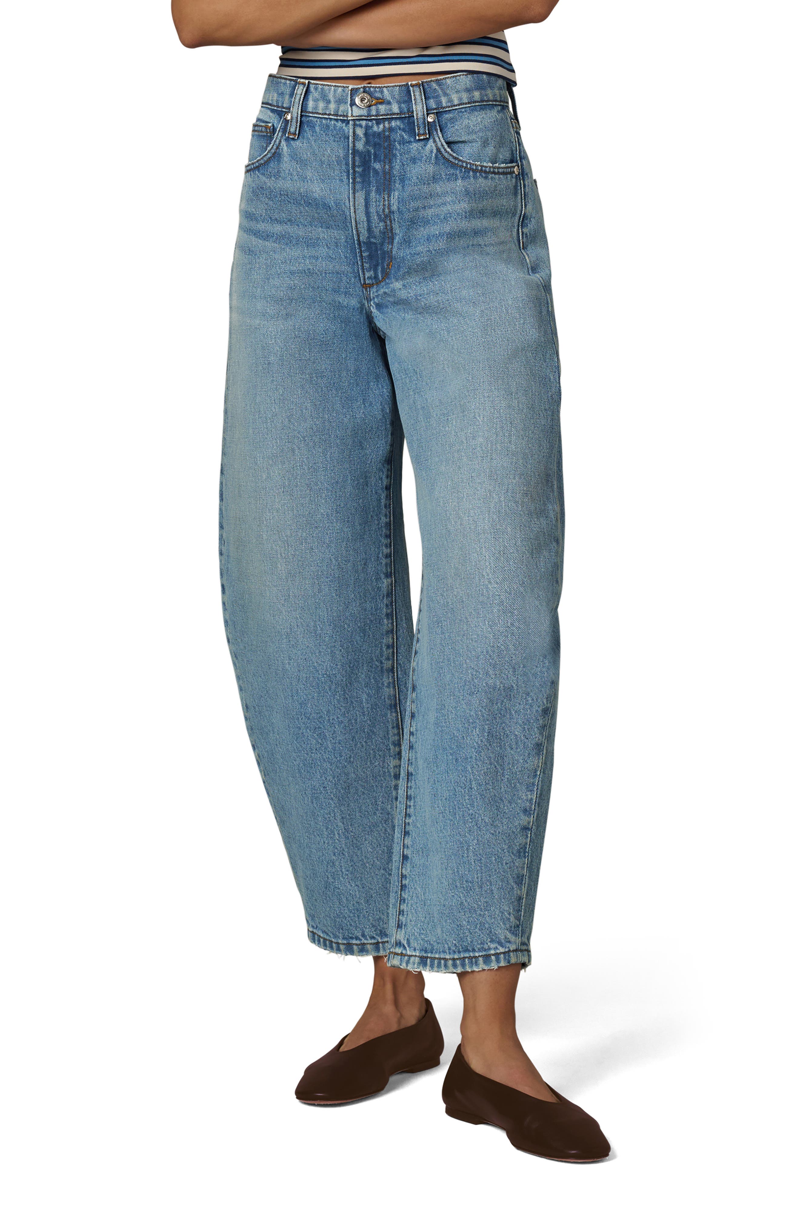 The Billie High Waist Crop Wide Leg Jeans