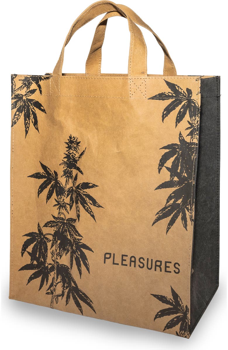 PLEASURES Leaf Washable Kraft Bag, Alternate, color, Natural