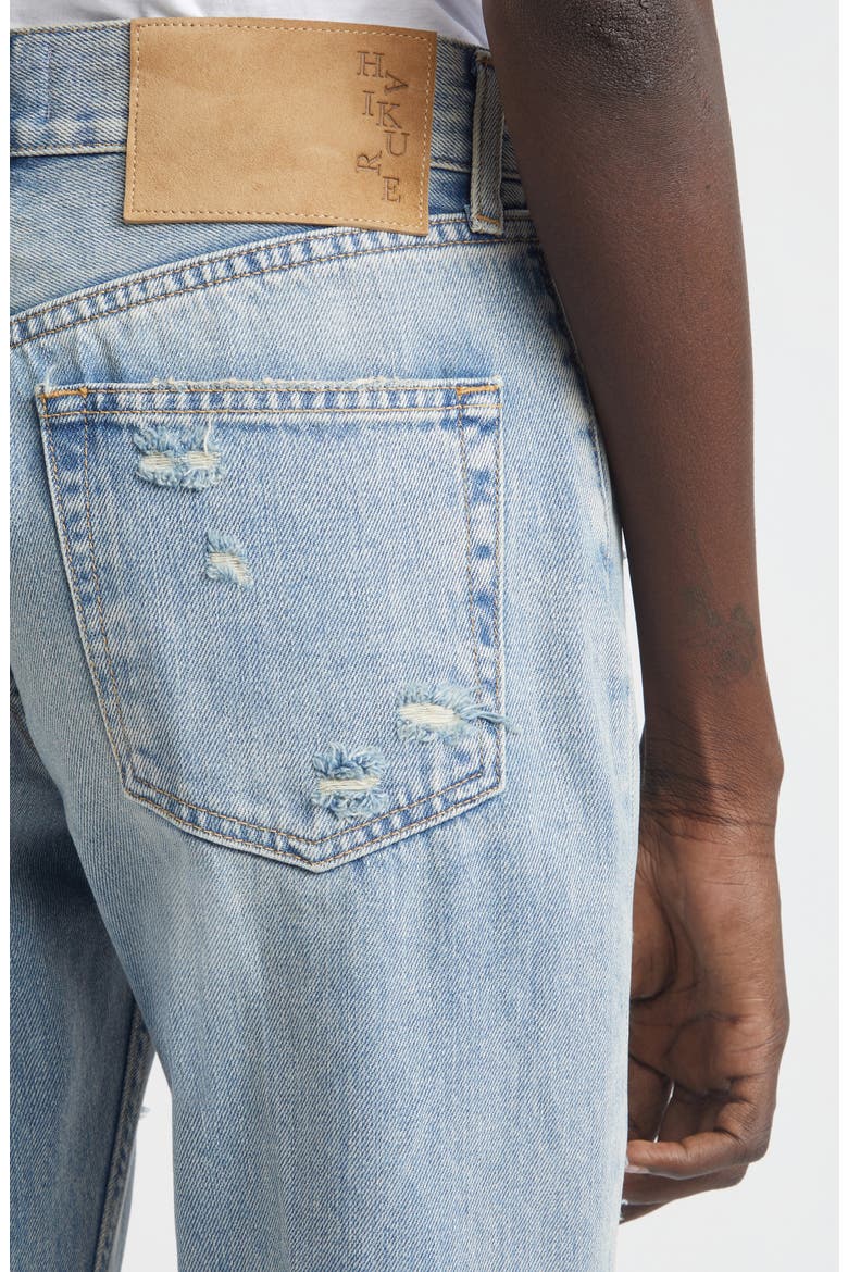 Flora Distressed High Waist Flared Jeans, Alternate, color, BROKEN CELESTIAL
