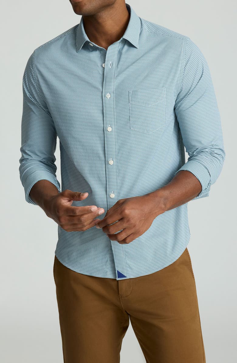 UNTUCKit Lafior Check Performance Button-Up Shirt, Main, color,