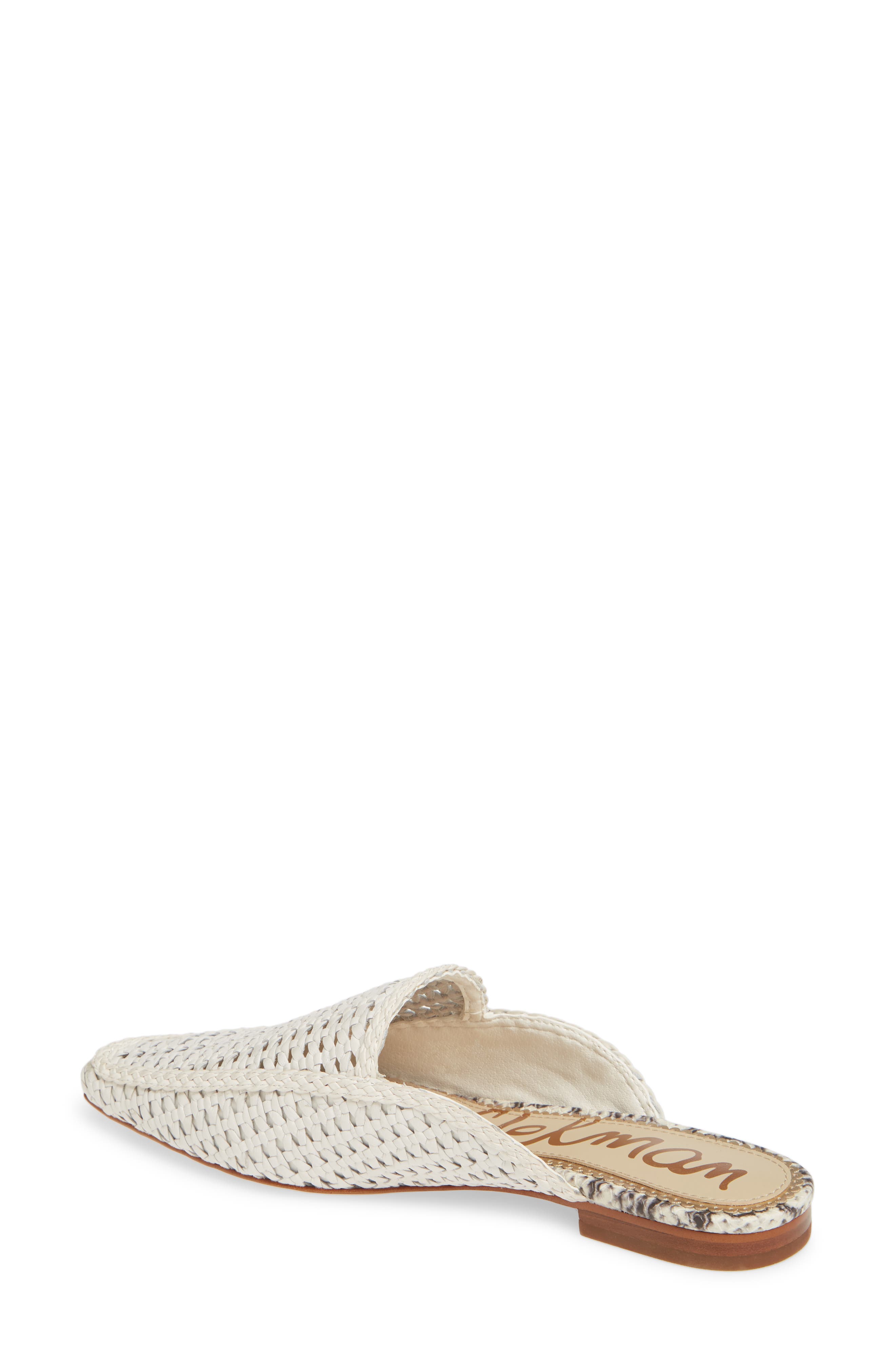 Elva Woven Mule, Alternate, color, BRIGHT WHITE