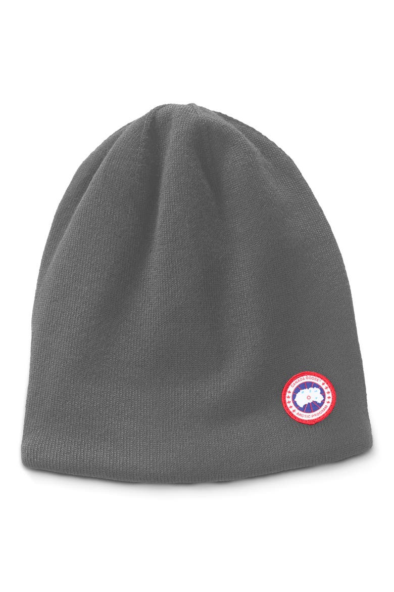 Standard Wool Blend Beanie, Main, color, HEATHER GREY