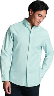 Charles Tyrwhitt Plain button-down stretch washed Oxford shirt