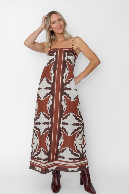 West Of Kiki Ankle Dress In Multi