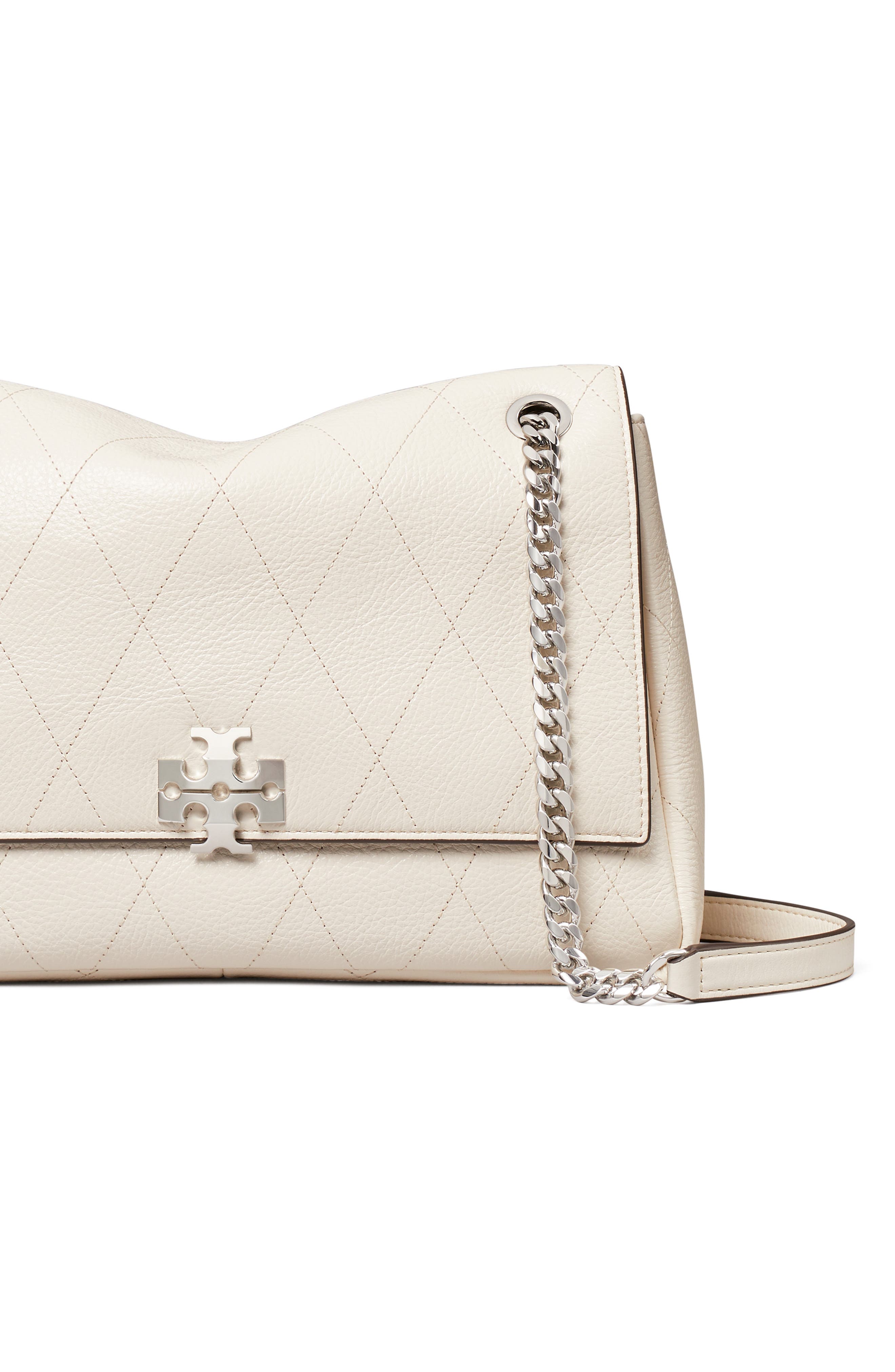 Charlie Leather Shoulder Bag, Alternate, color, LIGHT CREAM