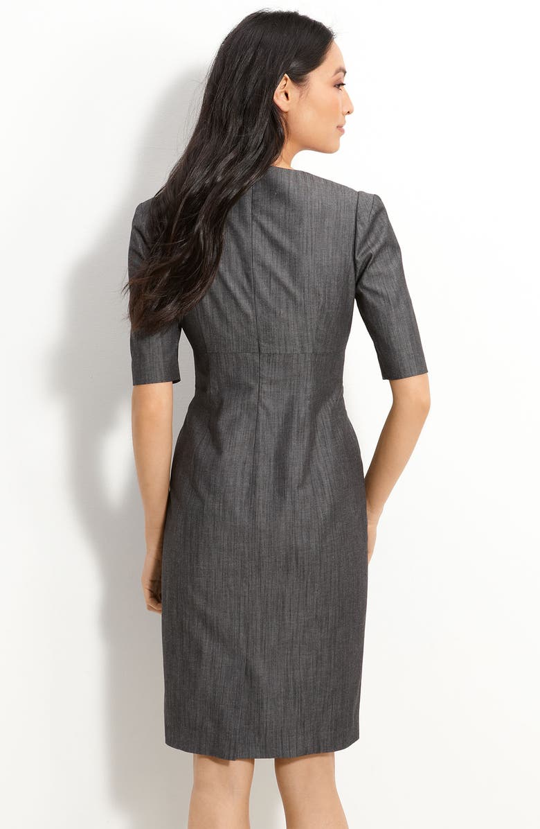 Calvin Klein Stretch Cotton Sheath Dress, Alternate, color,