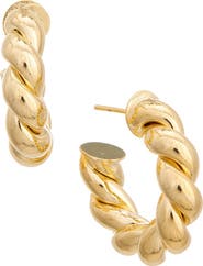 Juvell Twisted Tube Hoop Earrings