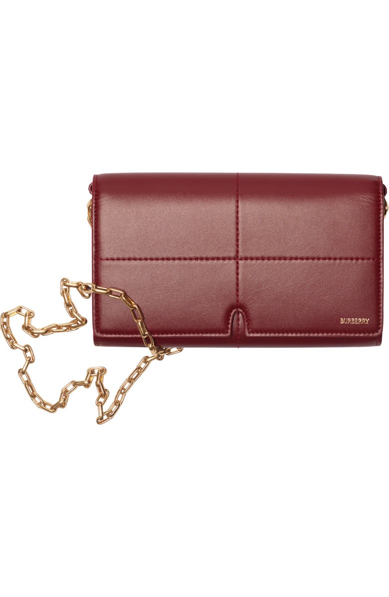Burberry Snip Chain Strap Wallet, Main, color,