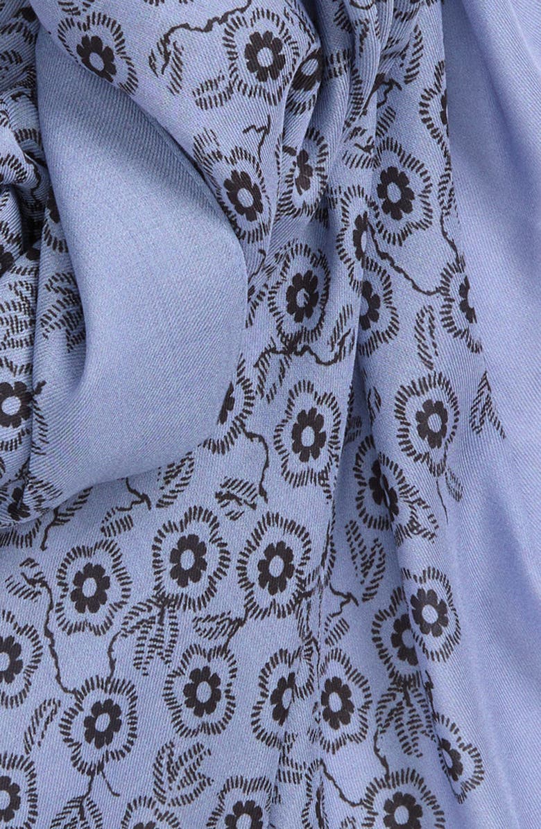 rag & bone Mel Floral Scarf, Alternate, color, Blue Floral