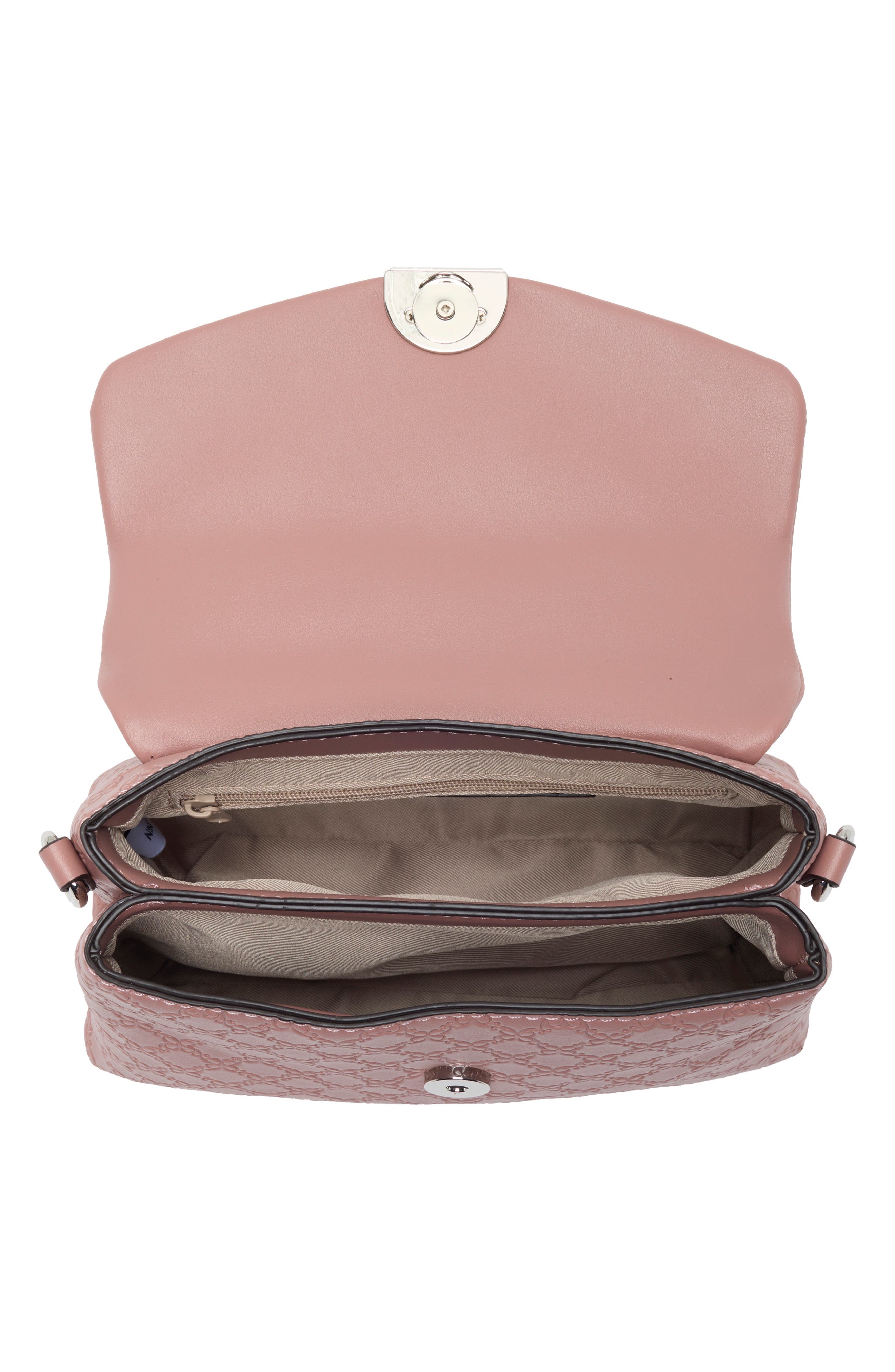 Clarimond Faux Leather Top Handle Flap Bag, Alternate, color, PRIMROSE PINK