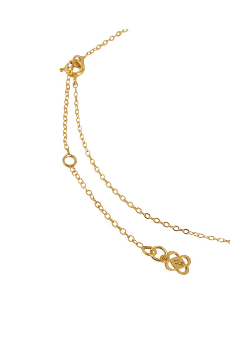 Sunrise Aqua Chalcedony Pendant Necklace, Alternate, color, Gold