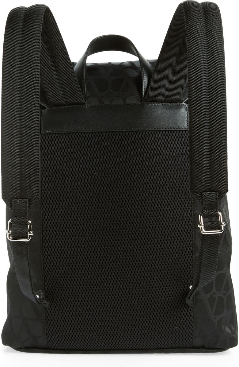 Valentino Garavani Toile Monogram Logo Canvas Backpack, Alternate, color,