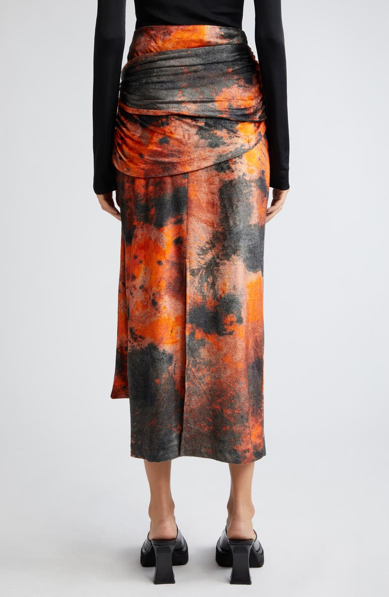 Acne Studios Colorburst Ruched Skirt, Alternate, color, 